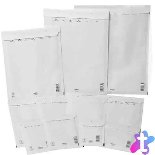 250x350mm fehér légpárnás tasak 17/G