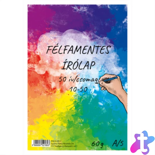 10-50 félfamentes írólap
