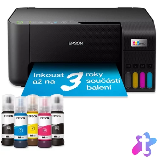 Epson EcoTank L3270 színes nyomtató MFP, WiFi/USB, 8100/6500 oldal tinta a dobozban