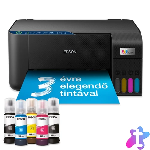 Epson EcoTank L3271 színes nyomtató MFP, WiFi/USB, 8100/6500 oldal tinta a dobozban