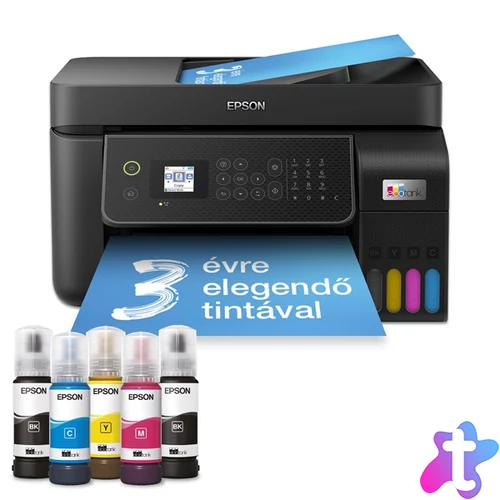 Epson EcoTank L5310 színes nyomtató MFP, WiFi/LAN, 8100/6500 oldal tinta a dobozban