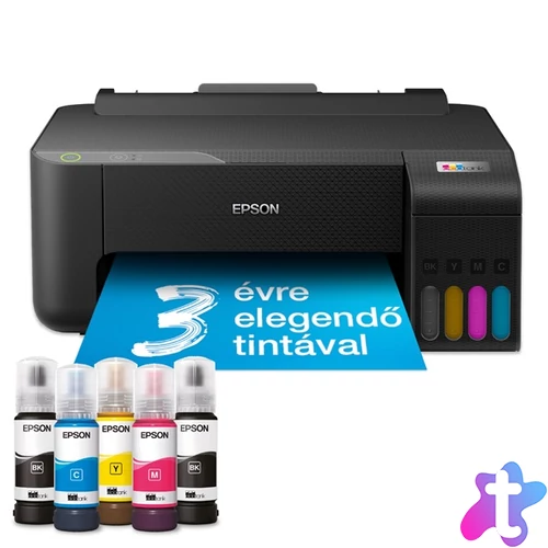 Epson EcoTank L1230 színes nyomtató USB, 8100/6500 oldal tinta a dobozban