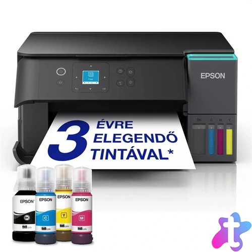 Epson EcoTank L4360 (A4, 33 lap/perc, duplex, USB/Wifi/Wifi Direct) színes tintasugaras multifunkciós nyomtató
