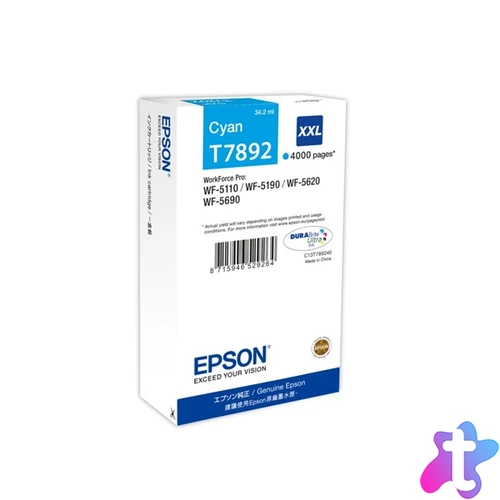 Epson C13T789240 T7892 patron cián