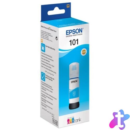 Epson T03V2 70ml EcoTank kompatibilis cián tintapalack