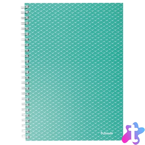 Esselte ColourBreeze A5 kockás zöld spirálfüzet