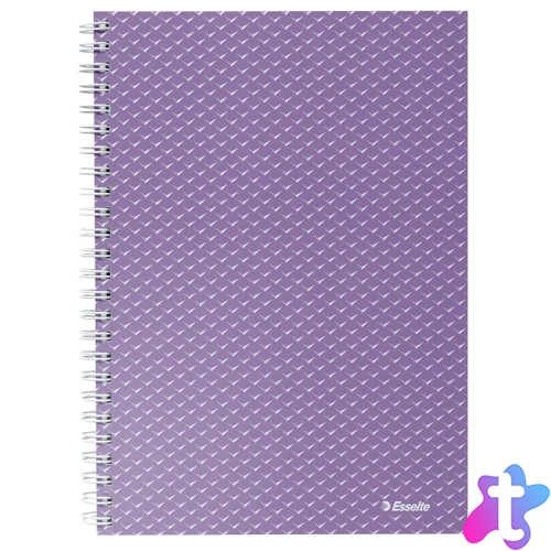 Esselte ColourBreeze A5 kockás levendula spirálfüzet