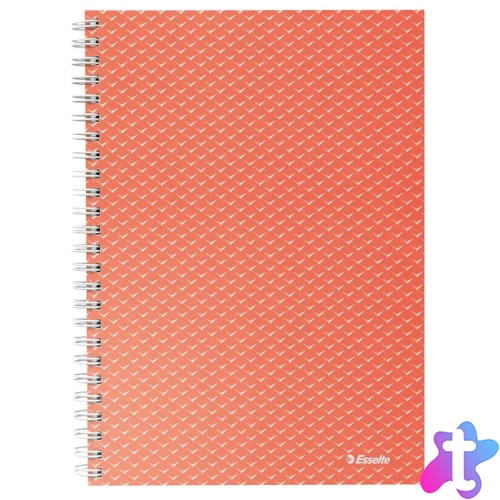 Esselte ColourBreeze A5 vonalas korall spirálfüzet