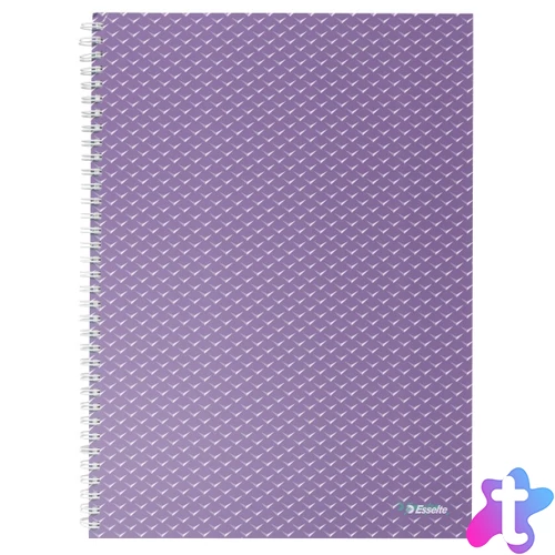 Esselte ColourBreeze A4 kockás levendula spirálfüzet