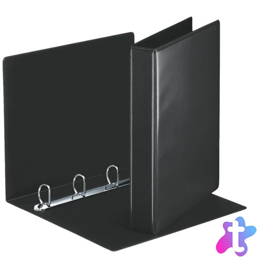 Esselte A4 panorámás 4 gyűrűs 5cm fekete gyűrűskönyv