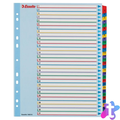 Esselte A4 extra széles újraírható 1-31 regiszter