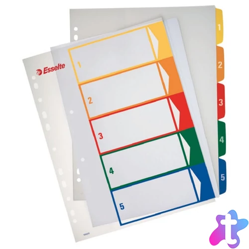 Esselte A4 extra széles 1-5 nyomtatható regiszter