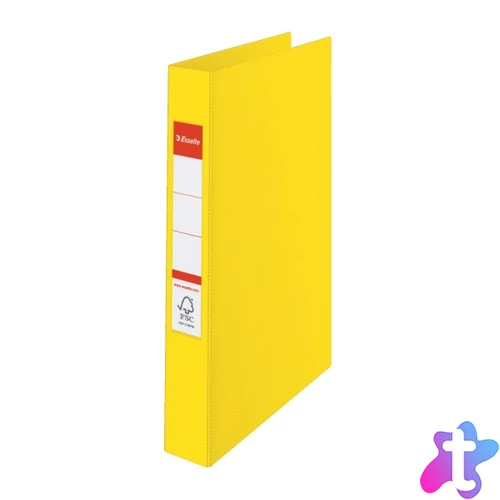 Esselte Standard Vivida A4 4 gyűrűs sárga gyűrűskönyv