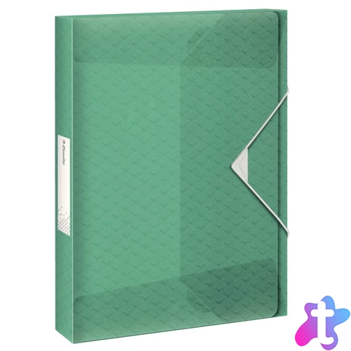 Esselte Colour`Ice Jumbo 40mm zöld gumis mappa