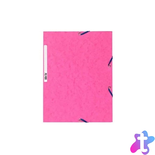 Exacompta A4 prespán fukszia gumis mappa