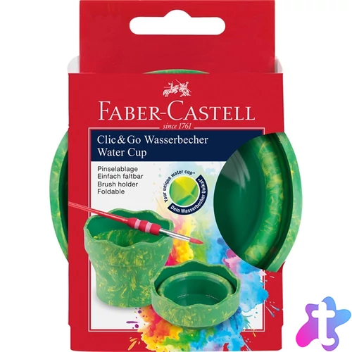 Faber-Castell Clic&Go márvány zöld ecsettál