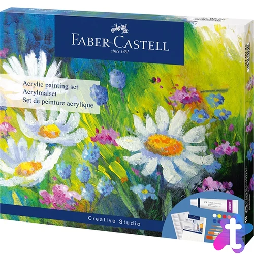 Faber-Castell Creative Studio 18 db akril festőkészlet