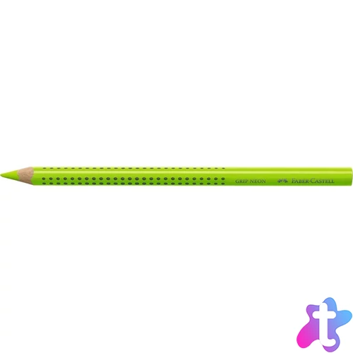 Faber-Castell Grip Jumbo háromszögletű neon zöld színes ceruza