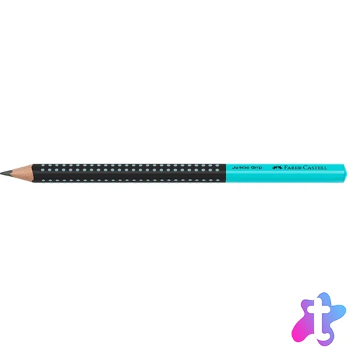 Faber-Castell Grip Jumbo háromszögletű kéttónusú fekete/türkiz HB grafitceruza