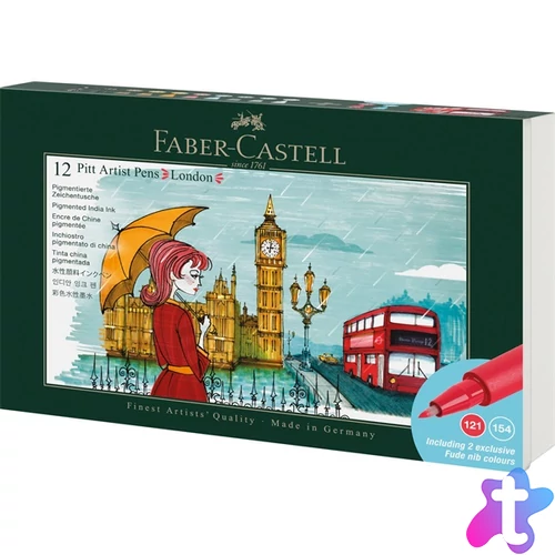 Faber-Castell London 12 db-os művészfilctoll készlet