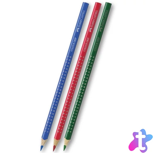 Faber-Castell Grip 2001 3db-os piros-kék-zöld színes ceruza