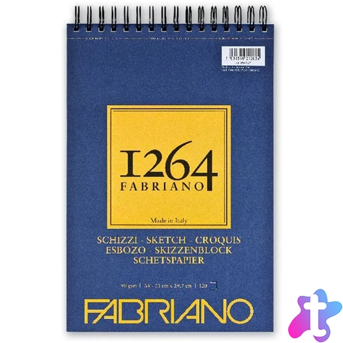 Fabriano 1264 Sketch 90g A4 120lapos spirálkötött rajz- és vázlattömb