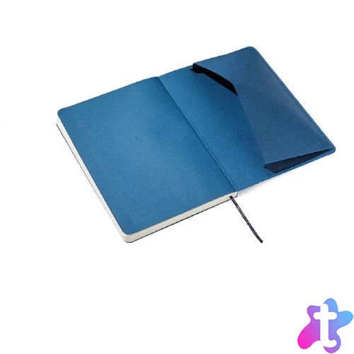 Fabriano Ecoqua Plus A5 80 lapos sötétkék vonalas notesz