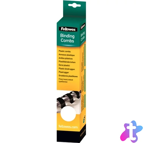 Fellowes 16mm 25db-os 101-120lapos fehér műanyag spirál