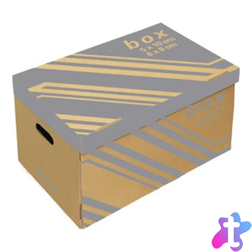 Fornax 522x351x305 archiváló konténer tetővel 6 db iratrendezőhöz