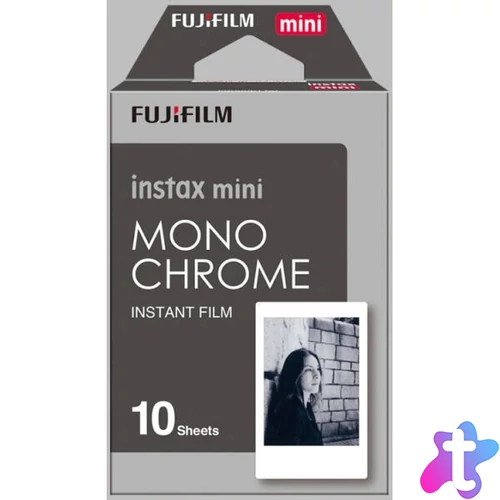 Fujifilm Instax Mini fényes Monochrome 10 db fotópapír