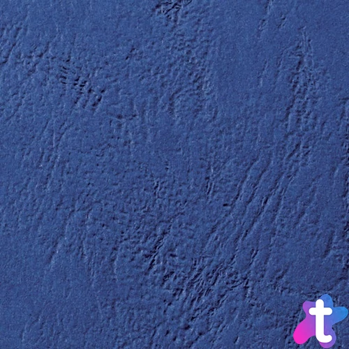 GBC A4 bőrhatású 100db-os kék hátlap