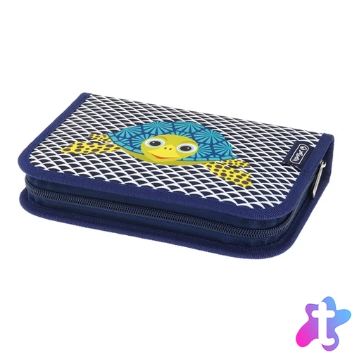 Herlitz Cute Animals Teknős 31 részes 2-klapnis tolltartó