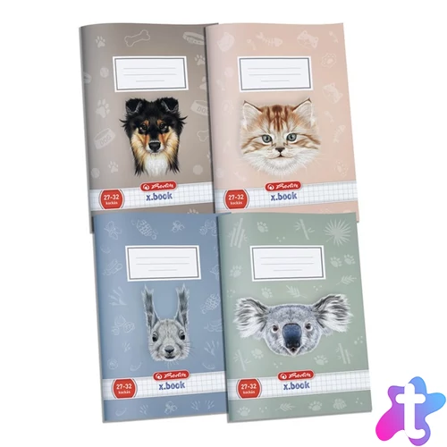 Herlitz Pets A5 27-32 kockás füzet