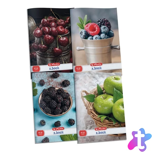 Herlitz Fruit A4 87-32 kockás füzet