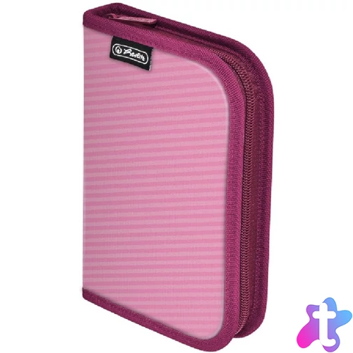 Herlitz  2-klapnis üres pink tolltartó