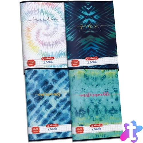 Herlitz Batik A5  27-32  kockás füzet