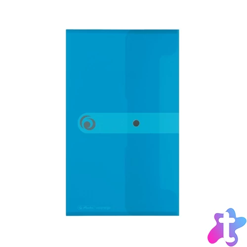 Herlitz PP DL easy orga to go átlátszó kék patentos irattasak