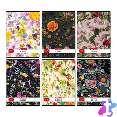 Herlitz Flower II A4 80-32 sima füzet