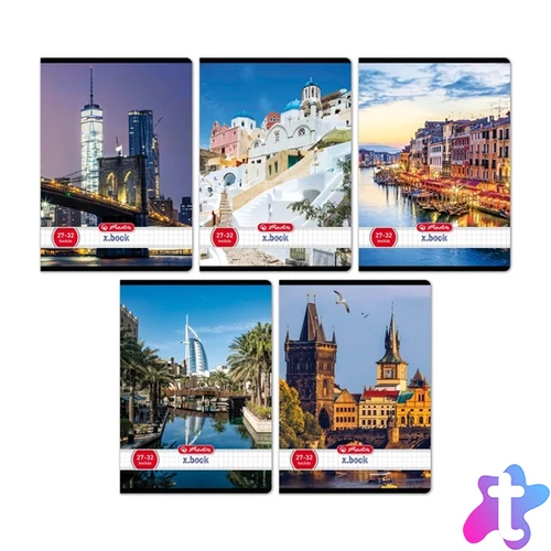 Herlitz City A5 27-32 kockás füzet