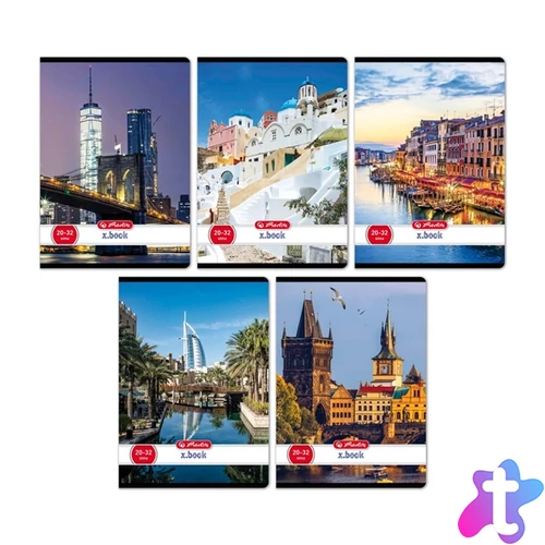 Herlitz City A5 20-32 sima füzet