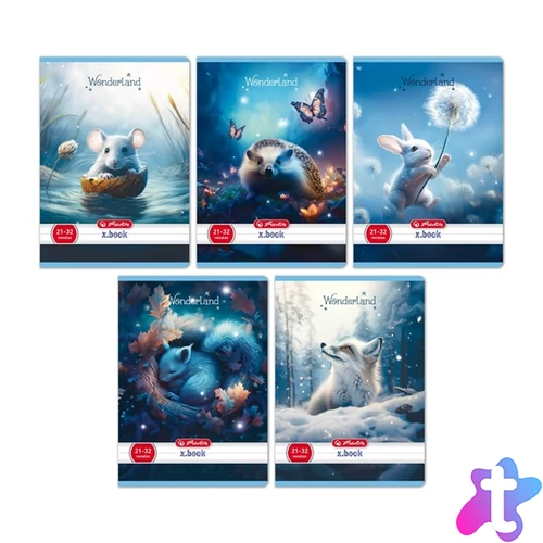 Herlitz Wonderland A5 21-32 vonalas füzet