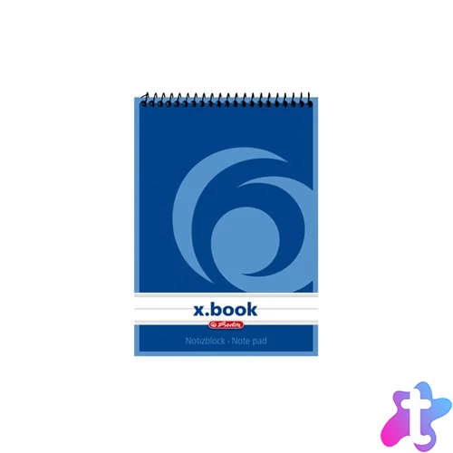 Herlitz vonalas 50 lap, A6 spirálblokk