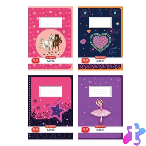 Herlitz Girls A5 20-32 sima füzet