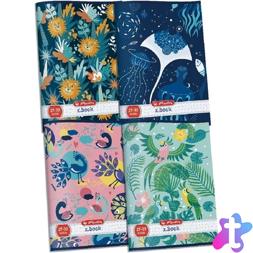 Herlitz Girls A5 27-32 kockás füzet