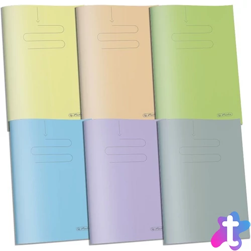 Herlitz PP A4 60lapos kockás vegyes színű füzet