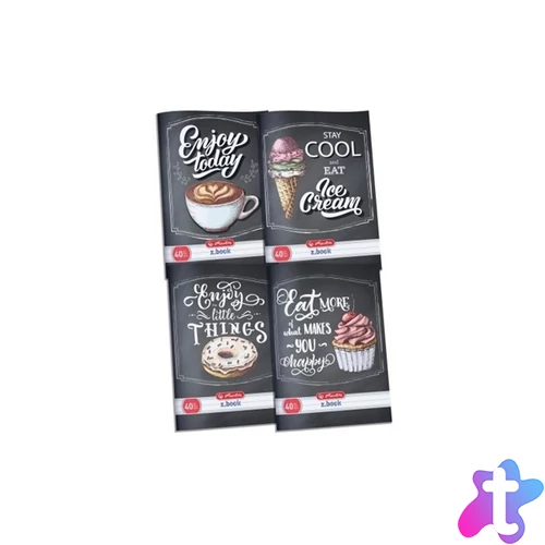 Herlitz Blackboard A5 40lapos kockás füzet