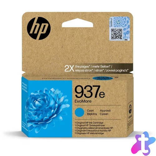 HP 4S6W6NE cián tintapatron