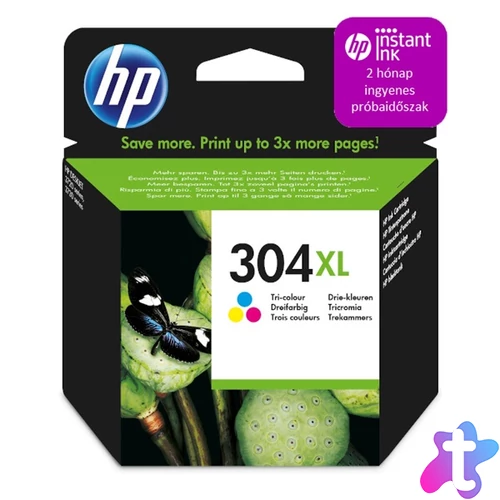 HP N9K07AE (304XL) háromszínű  XL tintapatron