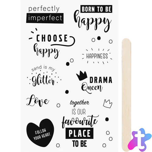 Heyda Happy simítható matricacsomag