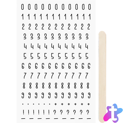 Heyda Numbers simítható matricacsomag